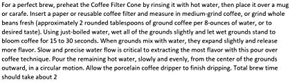 Fino Filter Cone, Fine White Porcelain, Number 2-Size, Brews 2 to 6-Servings - Image 6