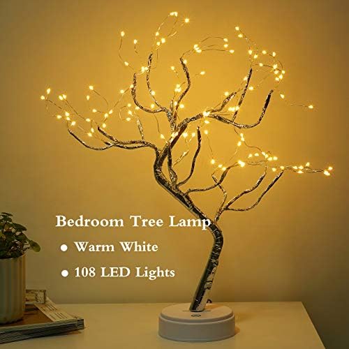 20" 108 LED Bonsai Fairy Spirit Tree Light,DIY Artificial Tree Lamp - Image 2