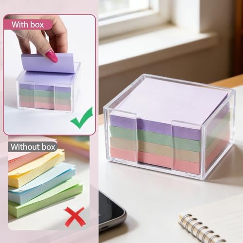 Sticky Note Holder, Clear Acrylic Notepad Holder - Image 5