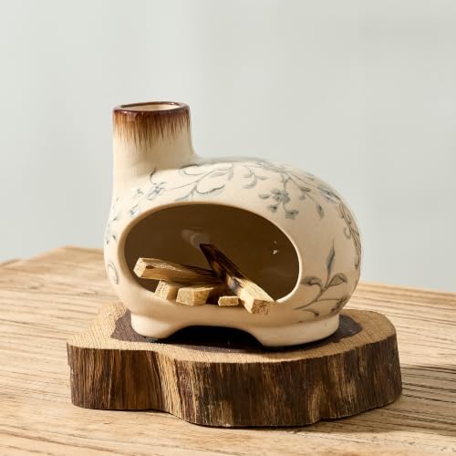 Handmade Ceramic Incense Holder,Palo Santo Holder for Burning,Sage Burner by SIDUCAL