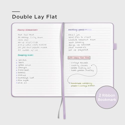 &And Per Se Lined Journal Notebook, 160 Pages, A5 5.7 x 8 inches College Ruled Thick Paper Notebook Journals for Writing, Hardcover Notebooks for Women Men Office School (1 Pack, Lavender) - Image 3