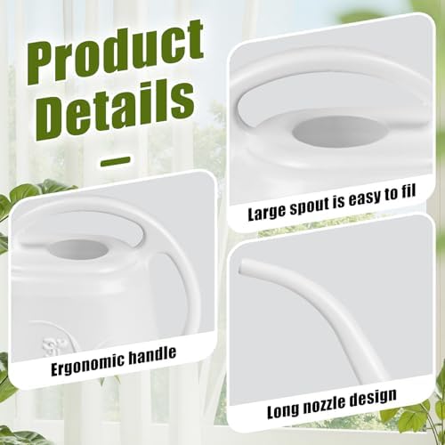 Plant Watering Can - 1/2 Gallon - White - Image 3