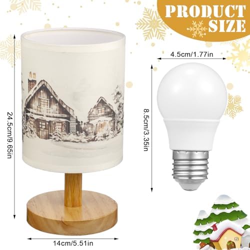VIHOSE Christmas Table Lamp Indoor Vintage Lamp Shades - Image 4
