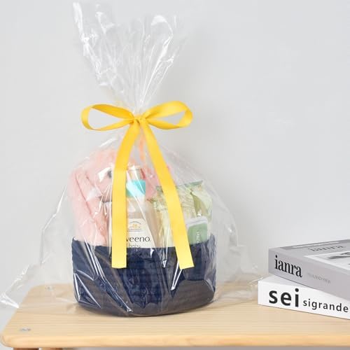 ABenkle 2 Pack Small Baskets, Cotton Rope Woven Basket, Cute Mini Tiny Storage Baskets, Decorative Boho Basket for Nursery Living Room Bedroom Shelf, Empty Gift Basket - Image 5