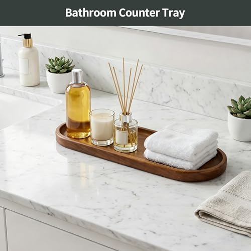 Small Wood Tray– Acacia Serving Platter Vanity Tray Mini Wooden Tray Decor - Image 7