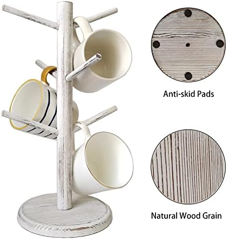 Dorhors Mug Holder Tree,Coffee Cup Holder,Mug Rack Stand Hook,Bar Organizer - Image 5