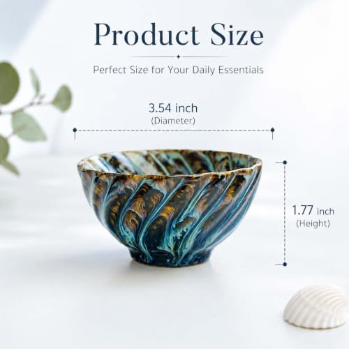Glazed Ceramic Jewelry Dish Tray,Small Ring Holder Dish Jewelry Tray - Image 5