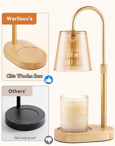 Adjustable Candle Warmer Lamp with Timer - Electric Light Wax Warming - Image 5