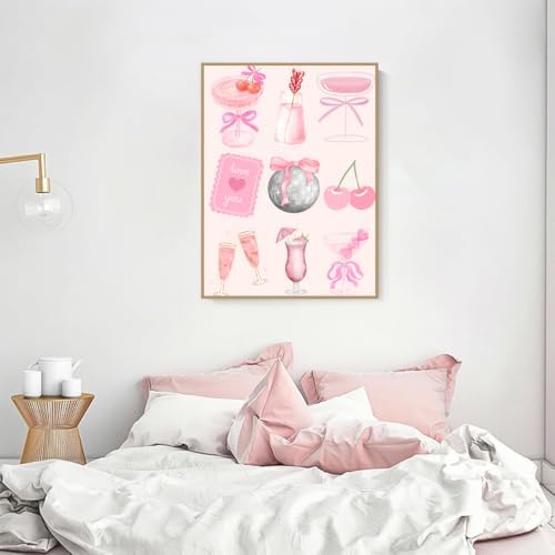 Pink Cocktail Diamond Art Kits for Adults Diamond Painting Kit for Beginner - Image 5