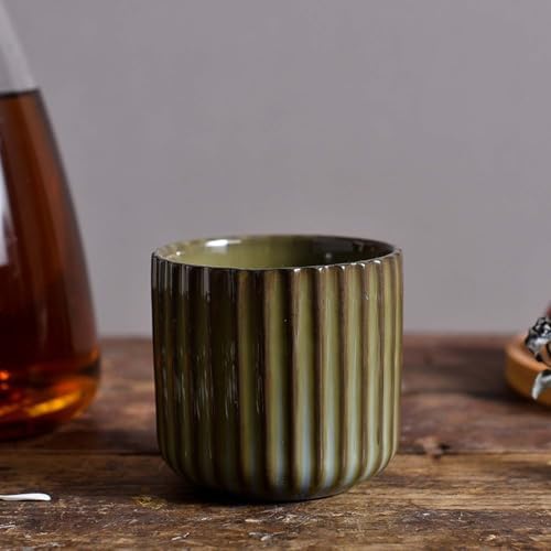 Japanese retro ceramic teacups, wine cups, water cups, restaurants, home offices Lake green by Unknown