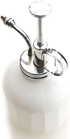 Plant Mister- White Color Glass Bottle & Brass Sprayer (Chrome) - Image 6