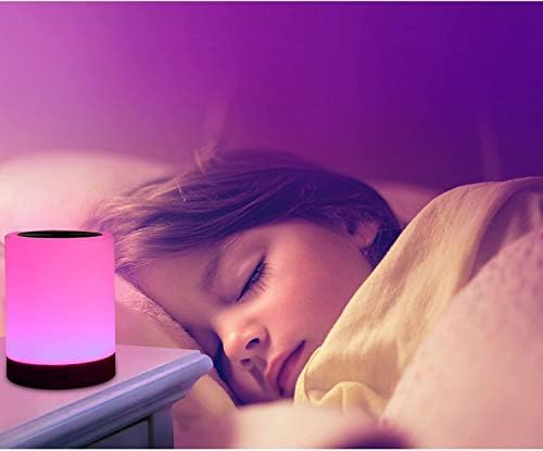 UNIFUN Bedside Touch Lamp Rechargeable Dimmable RGB LED Table Night Light - Image 2