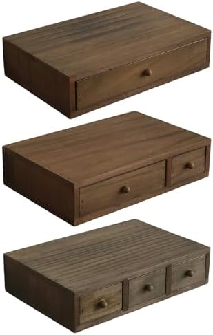 Wooden Desktop Organiser with Multiple Compartments for Offices Home Decoration Storage Box for Stationery Cosmetics Wooden Home Offices Storage - Image 4