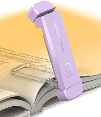 HIONXMGA Book Light,Rechargeable Reading Light for Books in Bed at Night by HIONXMGA