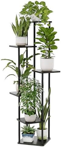 Bamworld Tall Plant Stand Indoor 6 Tier Corner Plant Shelf by Bamworld