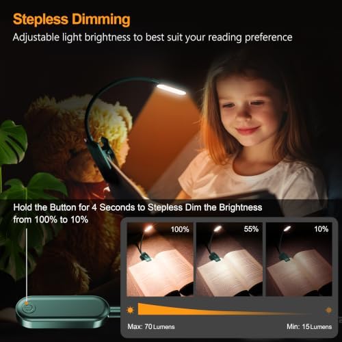 Gritin 16 LED Rechargeable Book Light for Reading in Bed - Image 3