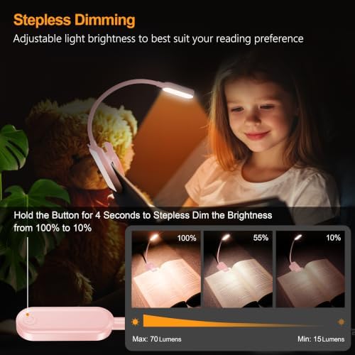 Gritin 16 LED Rechargeable Book Light for Reading in Bed - Image 3
