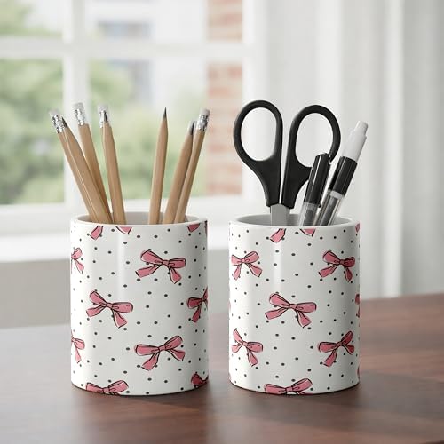 Ceramic Pen Holder Desk Accessories Brush Holder Pencil Holder Organizer - Image 5