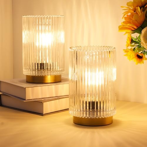 Cordless Table Lamp with Timer, Bedside Lamps with LED Warm Light - Image 7