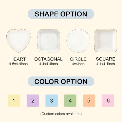 Personalized Ring Dish with Name Custom Jewelry Trinket Tray Minimalist Ceramic Dish Gift for Women Best Friend Birthday Wedding Mother's Day - Image 2
