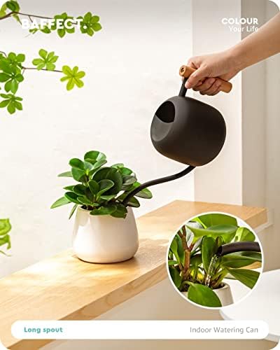 Baffect Watering Can Indoor Plants with Long Spout, 1.2L / 41oz (Black) - Image 3