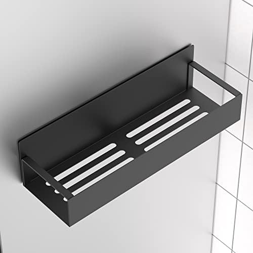 HuggieGems Metal Magnetic Spice Rack for Refrigerator with Hooks Matt Black - Image 6