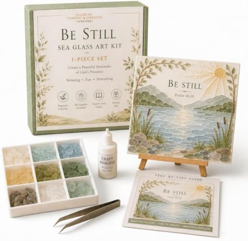Sea Glass Ocean DIY Kit | Seaglass Mosaic Art Craft Kits for Adults by Unknown