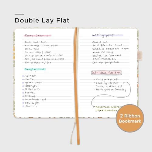 &And Per Se Lined Hardcover Notebook – A5 5.7"x8" College Ruled, 160 Pages, 100gsm Thick Paper – Aesthetic Journal for Women, Gift-Ready Planner, Everyday Writing Notebook (Wild Flowers) - Image 3