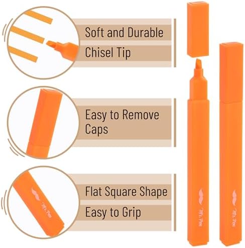 Mr. Pen- Aesthetic Highlighters No Bleed, 8 Pack, Assorted Colors | Chisel Tip, Cute Highlighters Assorted Colors for Journaling, Highlighting, Underlining, Fast Dry, Back to School Supplies - Image 3