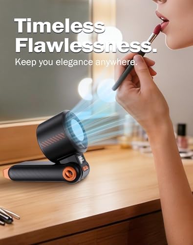 Portable Handheld Fan with Semiconductor Ice Cooling, [Instant Ice Relief], 4000mAh Rechargeable Mini Personal Fan, 5 Speeds, Quiet USB Travel Fan for Outdoor, Commuting, Summer Heat - Image 3