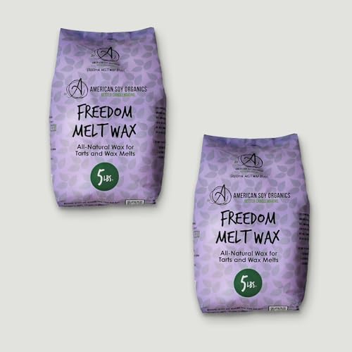 American Soy Organics Freedom Soy Wax Beads for DIY Candle Making, 10 lbs by AmericanSoyOrganics