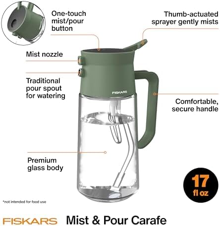 Fiskars 17oz 2-in-1 Mist & Pour Watering Can for Indoor Plants - Image 2