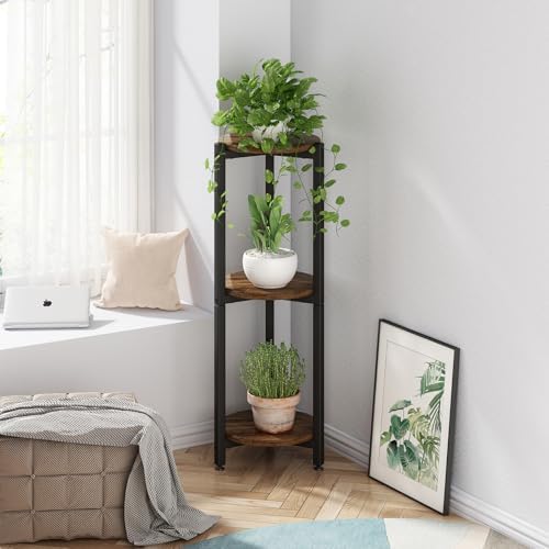 3 Tier Plant Stand Indoor Corner Tall Round Shape Plant Shelf - Image 4