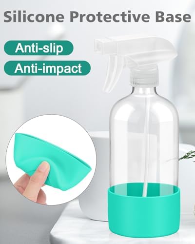 Glass Spray Bottles for Cleaning - 16 oz Spray Bottles with Silicone Sleeve - Image 3