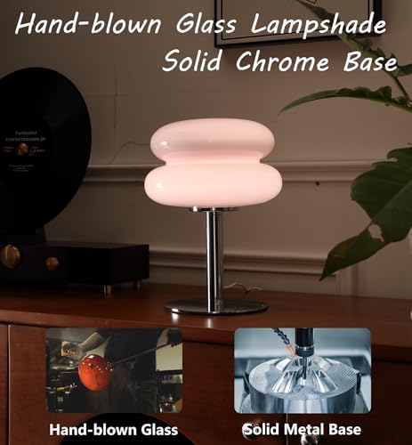 Glivpny Mushroom Lamp Table Lamp, Mid Century Modern Table Lamps (Pink) - Image 3