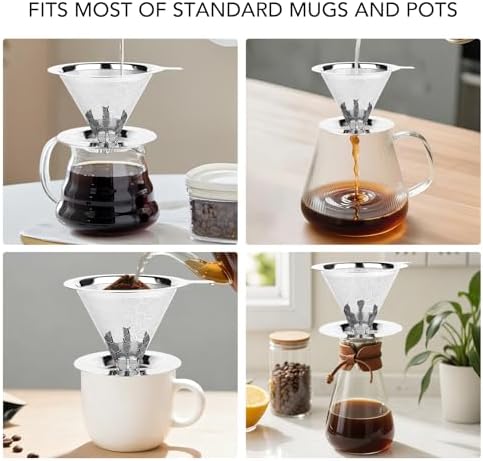 Pour Over Coffee Maker, Single Cup - Image 4