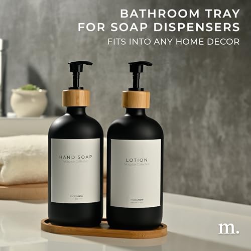MaisoNovo Bamboo Soap Tray | Wooden Bathroom Soap Dispenser for CounterTop - Image 4