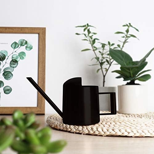 Mini Watering Can, 10oz/300ml Stainless Steel Long Spout Small Watering Can for Indoor Plants Succulents, Herbs (Black) - Image 3