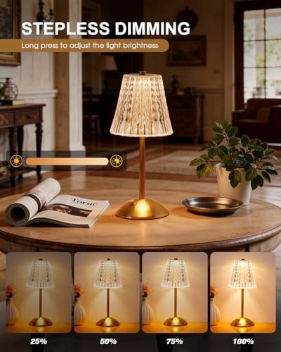 Cordless Touch Table Lamp, Classic Edition Rechargeable Small Desk Lamp - Image 5