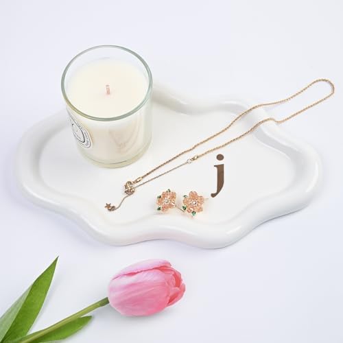 Ceramic Jewelry Large Decorative Cloud Tray, Trinket Dish (j) by BESKIT