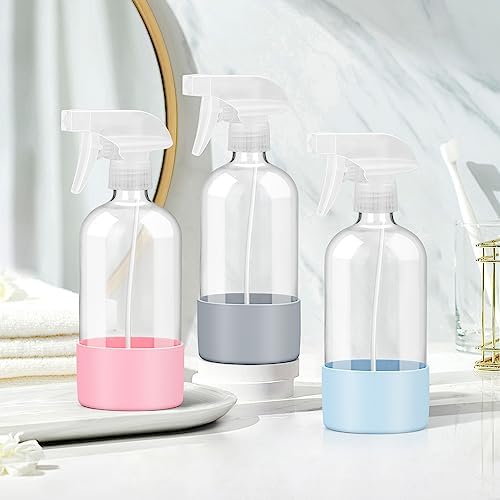Glass Spray Bottles - 3 Pack 16 oz Spray Bottles with Silicone Sleeves - Image 5
