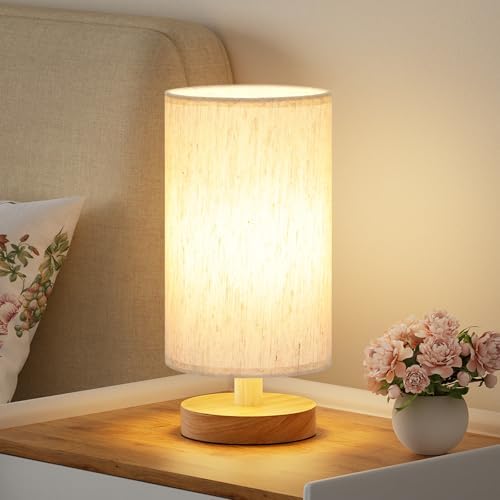 Fenmzee 9" Small Table Lamp for Bedroom - Inline Control with 3000K Blub by Fenmzeelighting