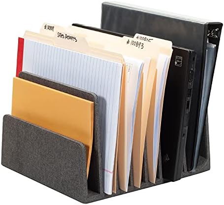 MobileVision Executive Dark Gray Device Organizer for Smartphones, Tablets and Laptops, 7 Slots with Extra Wide Slots for Laptops - Image 3
