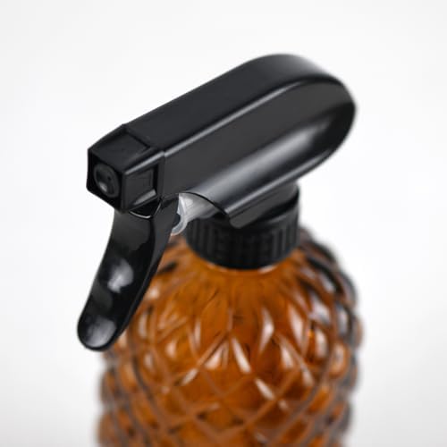 12Oz Glass Plant Spray Bottle with Black Plastic Top Pump - Image 5
