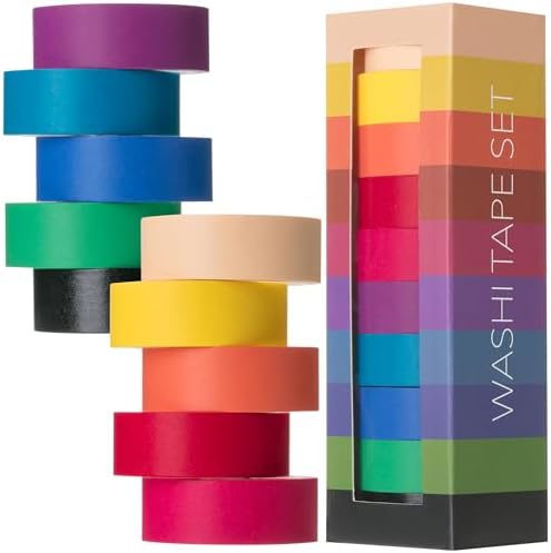 Mr. Pen- Washi Tape Set, 10 Rolls, 5.5 Yards/Roll, Washi Tape for Scrapbook by MrPen