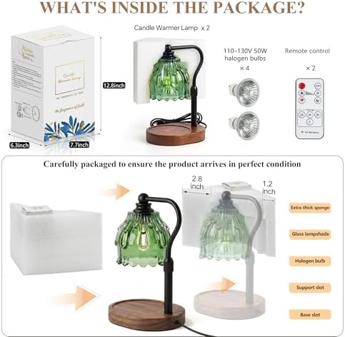 Candle Warmer Lamp with Timer and Wireless Remote Control - Image 6