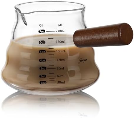 Joeyan Espresso Shot Cups, Wave Glass Measuring Cup, Espresso Accessories by JoeyanHousehold