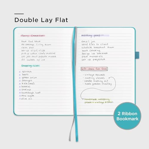 &And Per Se Lined Journal Notebook, 160 Pages, A5 5.7 x 8 inches College Ruled Thick Paper Notebook Journals for Writing, Hardcover Notebooks for Women Men Office School (1 Pack, Cerulean Blue) - Image 5