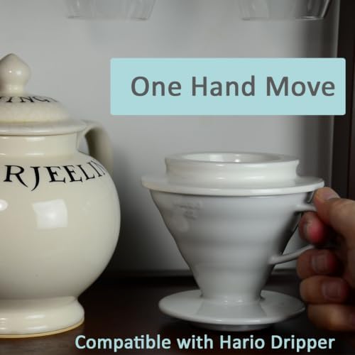3-in-1 Ceramic Drip Tray for Pour-Over Coffee Dripper - Image 6