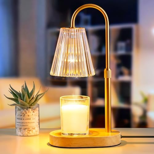 Candle Warmer Lamp with Timer - Electric Candles Wax Warmers Glass Lamps by Skjrvrh